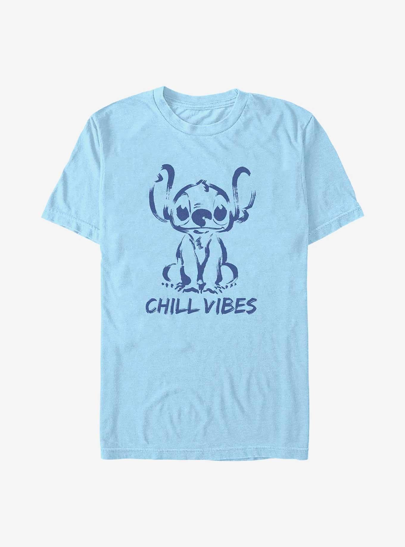 Disney Lilo Stitch Chill Vibes T-Shirt T-Shirt | Exclusive Art Design | High Demand Item