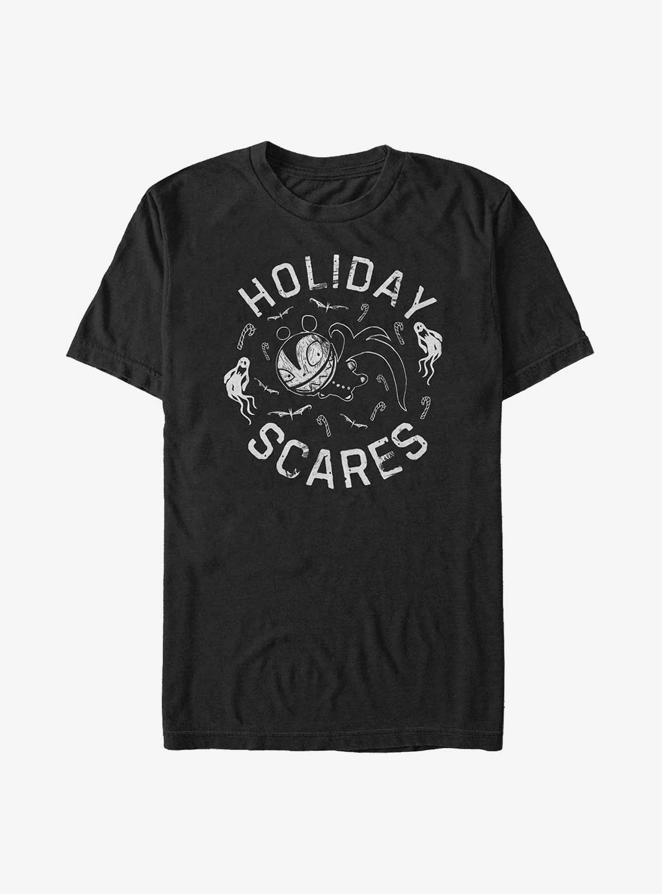 Disney The Nightmare Before Christmas Holiday Scares Scary Teddy Big & Tall T-shirt | Trendy Graphic Tee | Casual Unisex T-shirt