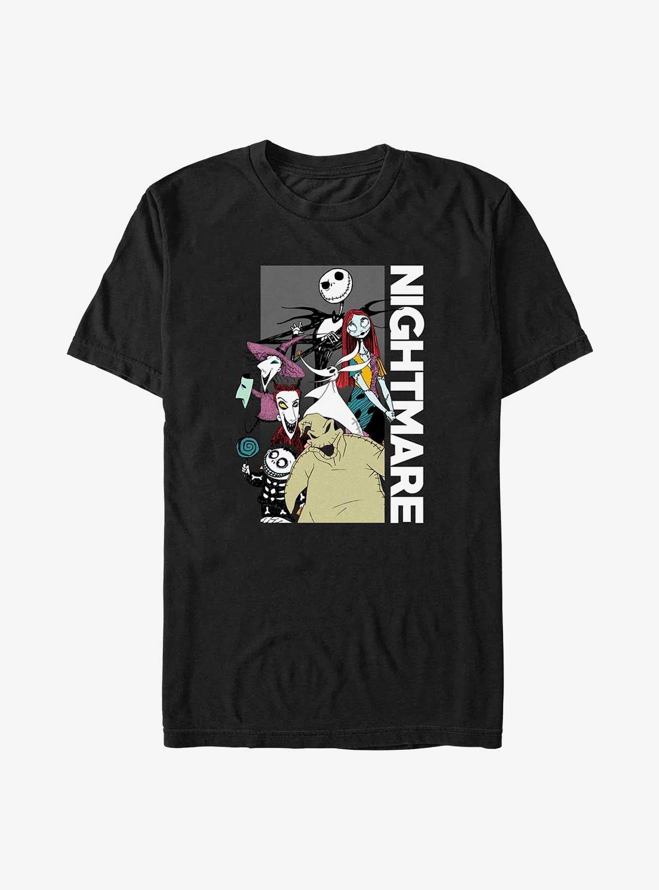 Disney The Nightmare Before Christmas Nightmare Bunch Big & Tall T-shirt | Trendy Graphic Tee | Casual Unisex T-shirt