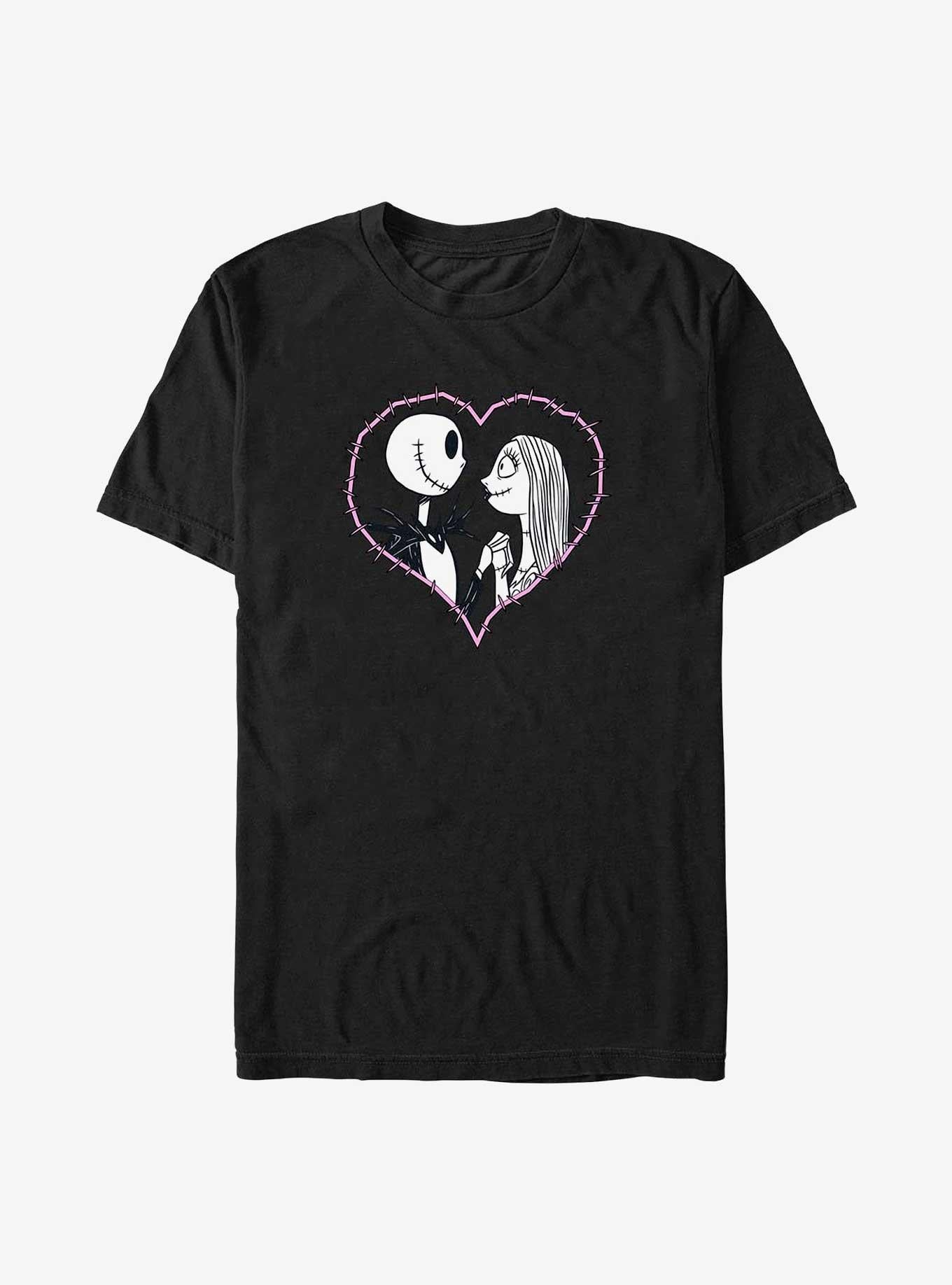 The Nightmare Before Christmas Jack Sally Heart Stitch Big Tall T-Shirt T-Shirt | Premium Graphic | High Demand Item