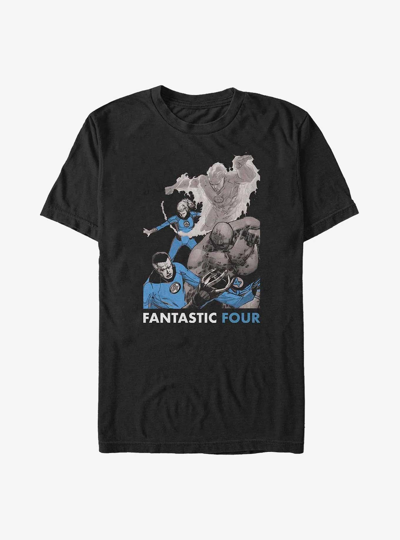 Marvel Fantastic Four The Four Big Tall T-Shirt T-Shirt | Streetwear Vibe | Trending Now