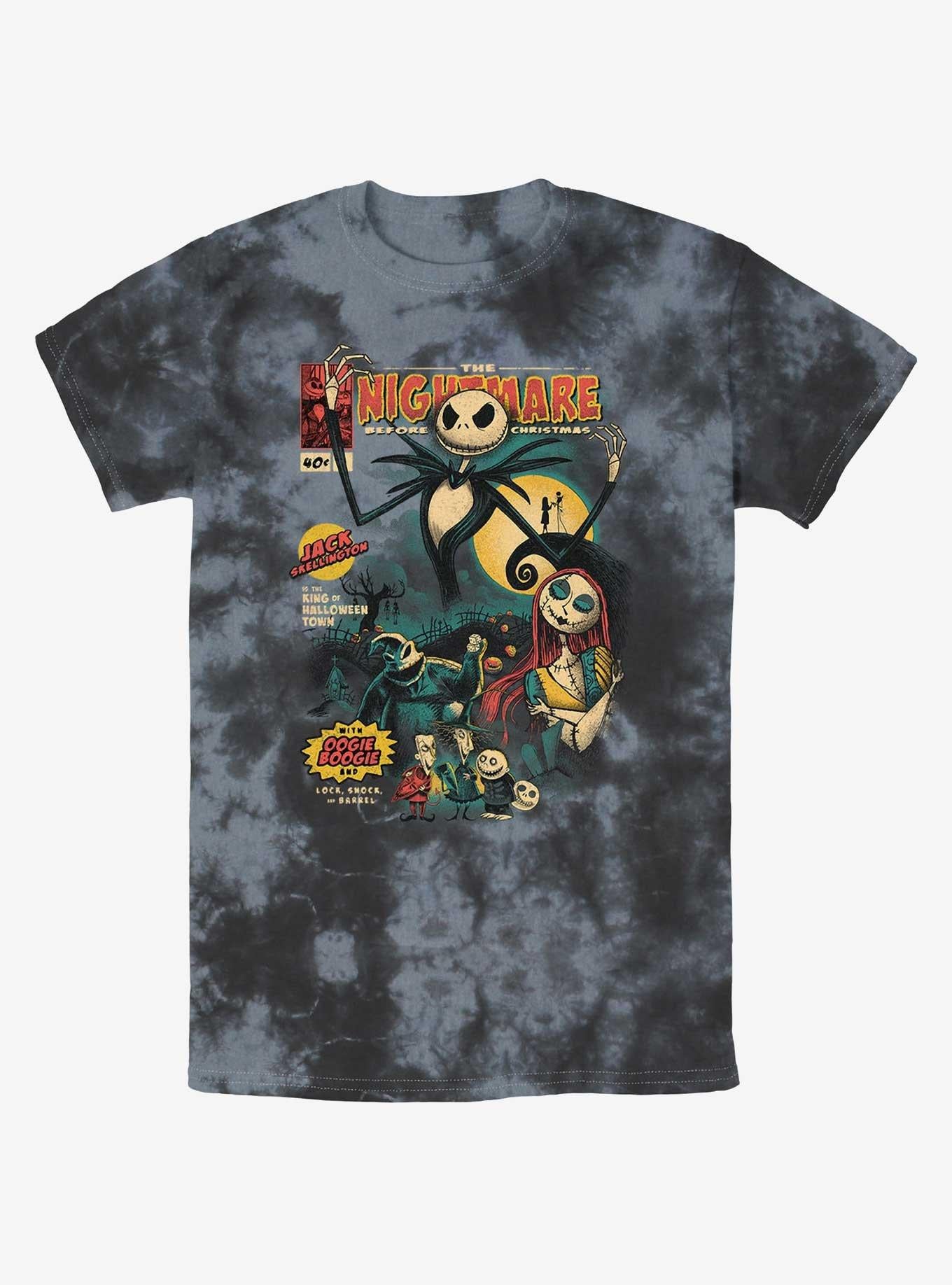 The Nightmare Before Christmas Comic Cover Tie-Dye T-Shirt T-Shirt | Trending Design | Must-Have Style