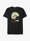 Disney The Nightmare Before Christmas Jack On Pumpkin Hill Big & Tall T-shirt | Trendy Graphic Tee | Casual Unisex T-shirt