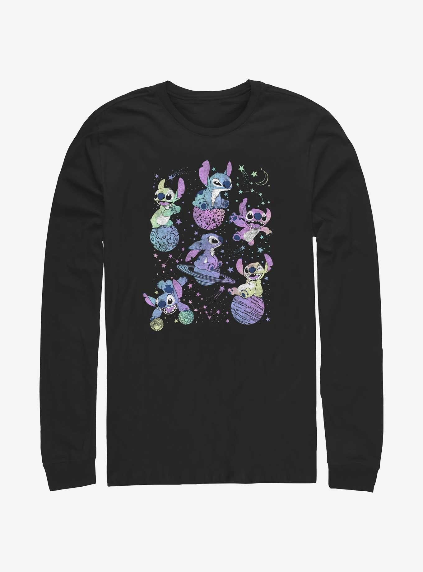 Disney Lilo Stitch Planetary Stitch Long-Sleeve T-Shirt T-Shirt | Best-Selling Design | Perfect For Daily Wear