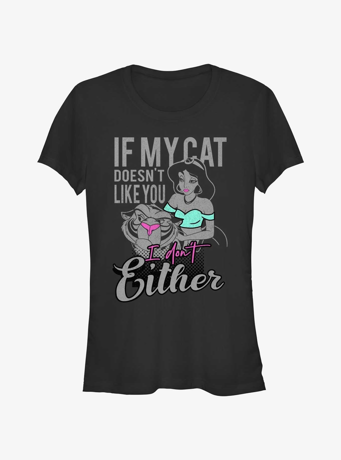 Disney Aladdin Jasmine If My Cat Doesn't Like You I Don't Either Girls T-Shirt T-Shirt | Aesthetic Graphic | Trending Now