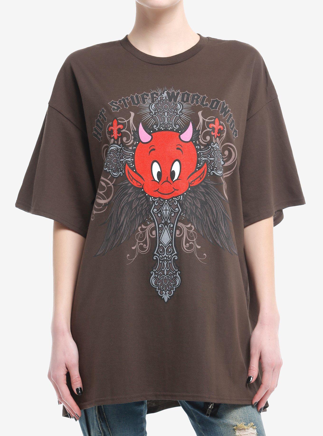 Hot Stuff Ornate Cross Girls Oversized TShirt Graphic Tee | Graphic Tee | Unisex Shirt | Best-Selling Design