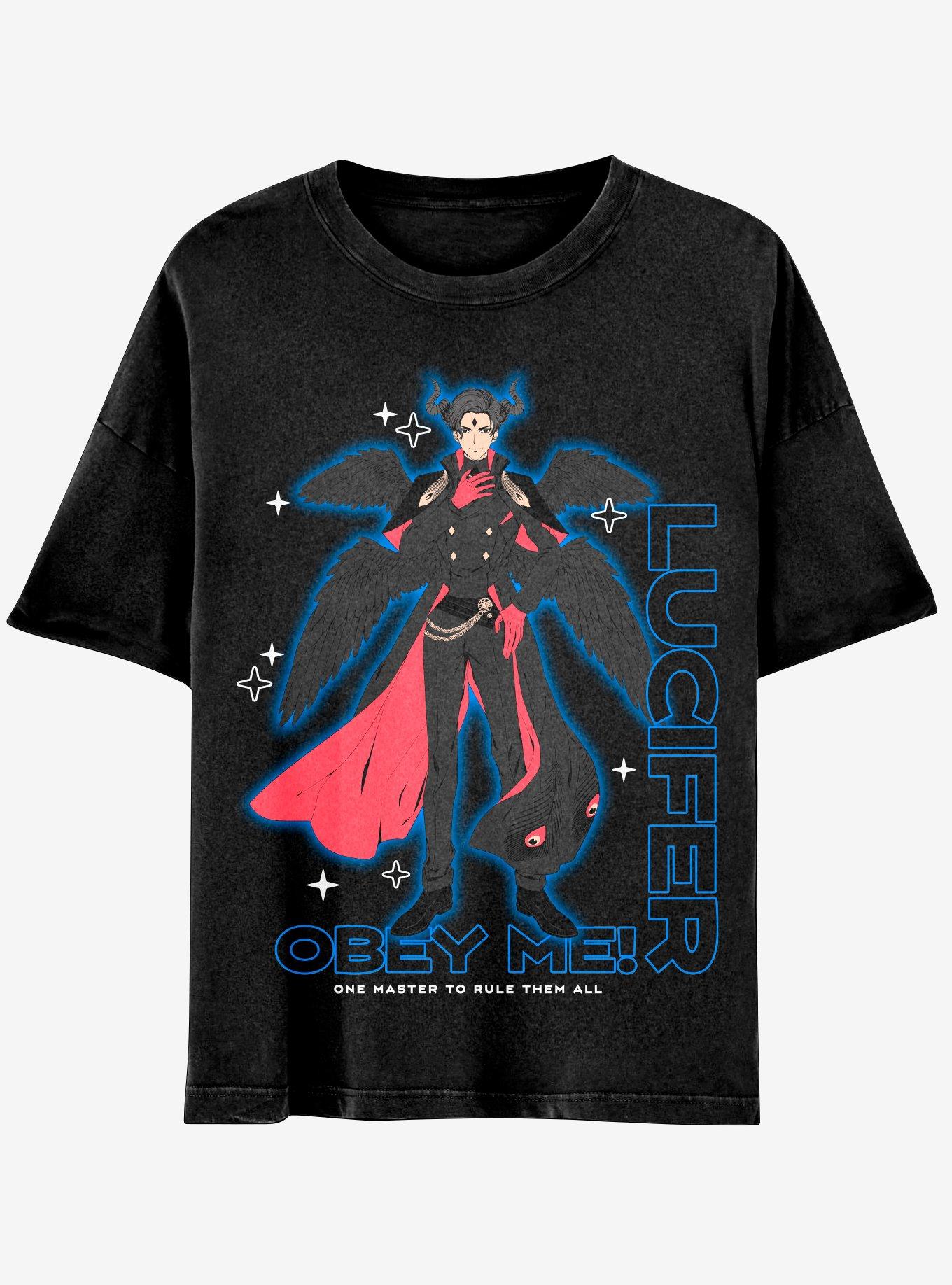 Obey Me Lucifer Boyfriend Fit Girls TShirt Graphic Tee | Graphic Tee | Unisex Shirt | Comfortable Daily Wear
