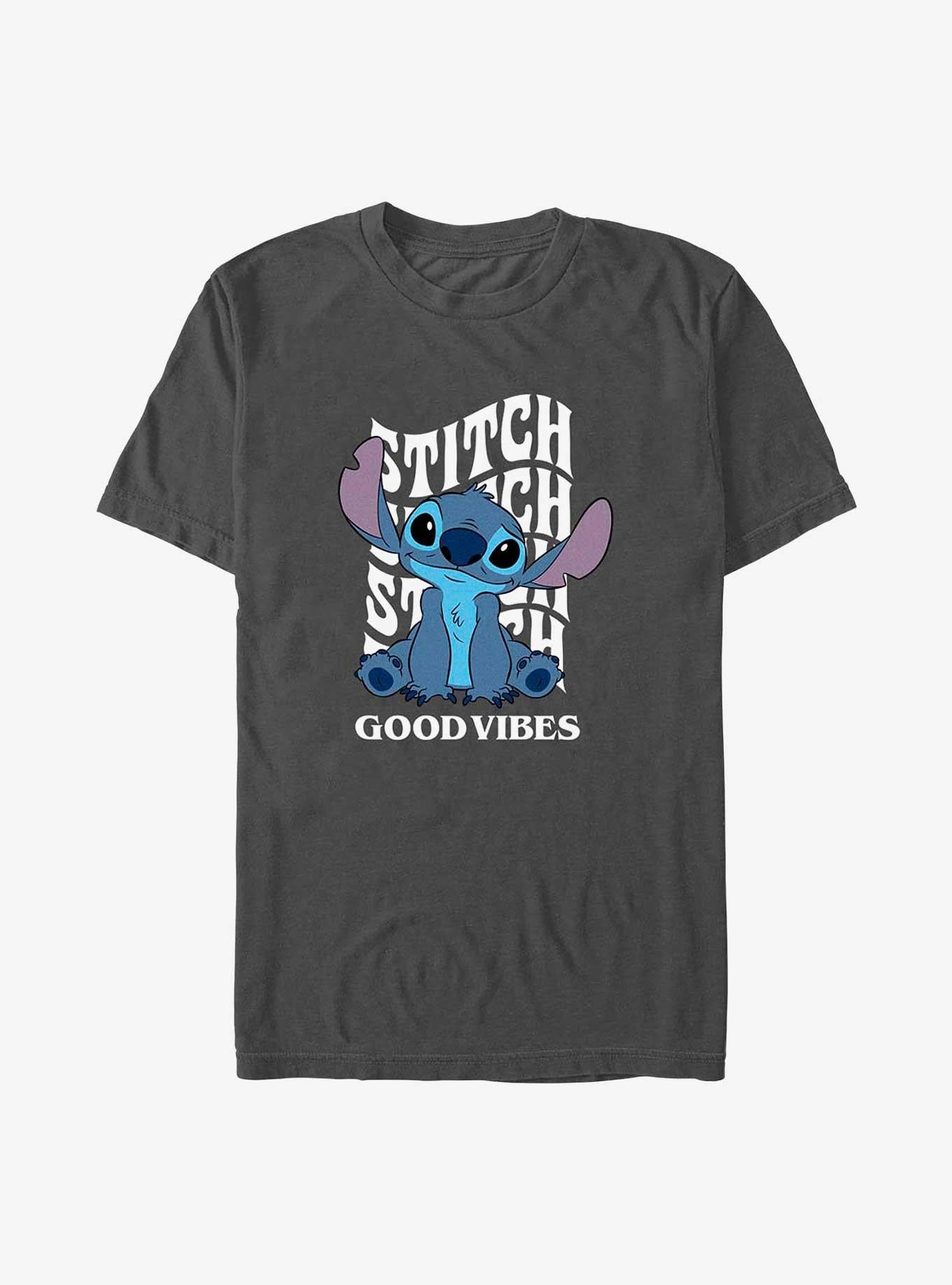 Disney Lilo Stitch Good Vibes T-Shirt T-Shirt | High-Quality Print | Perfect For Daily Wear