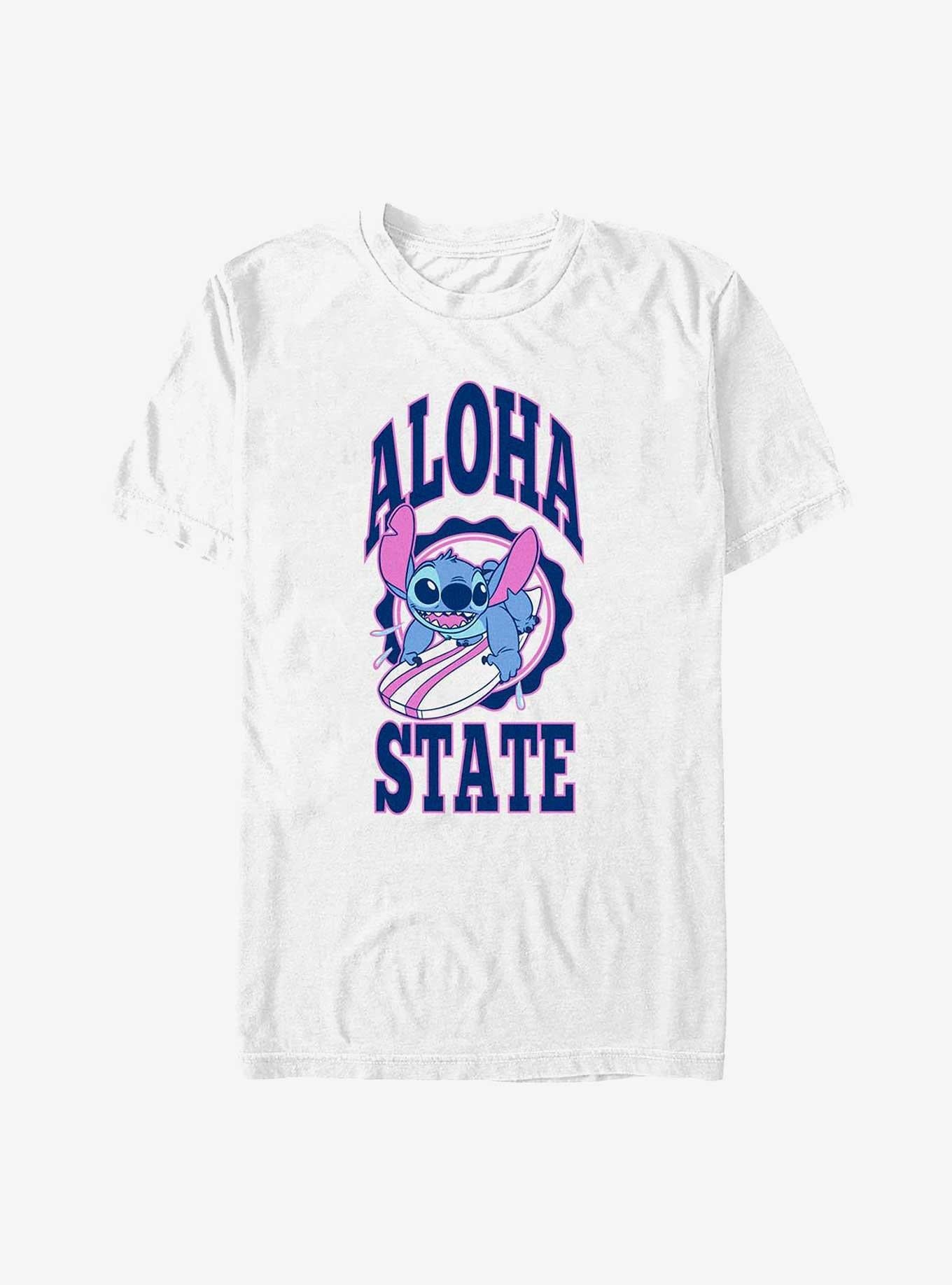 Disney Lilo Stitch Aloha State Stitch Surf T-Shirt T-Shirt | High-Quality Print | Great Gift Idea