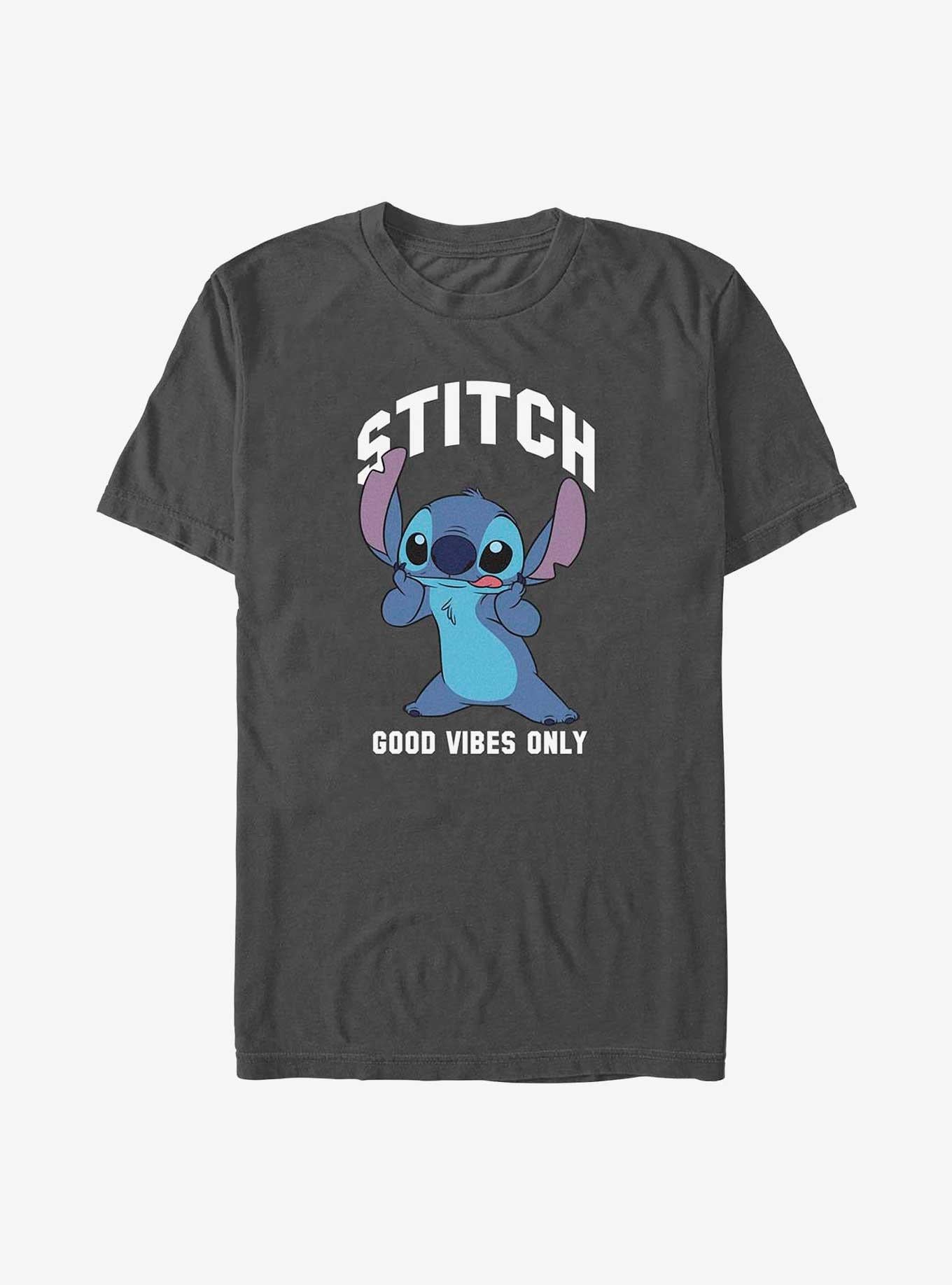Disney Lilo Stitch Good Vibes Only Stitch T-Shirt T-Shirt | Top Trending Artwork | Great Gift Idea