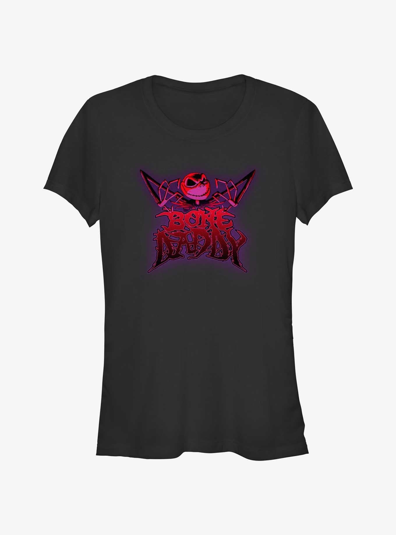 Disney The Nightmare Before Christmas Bone Daddy Jack Skellington Girls T-shirt | Trendy Graphic Tee | Casual Unisex T-shirt