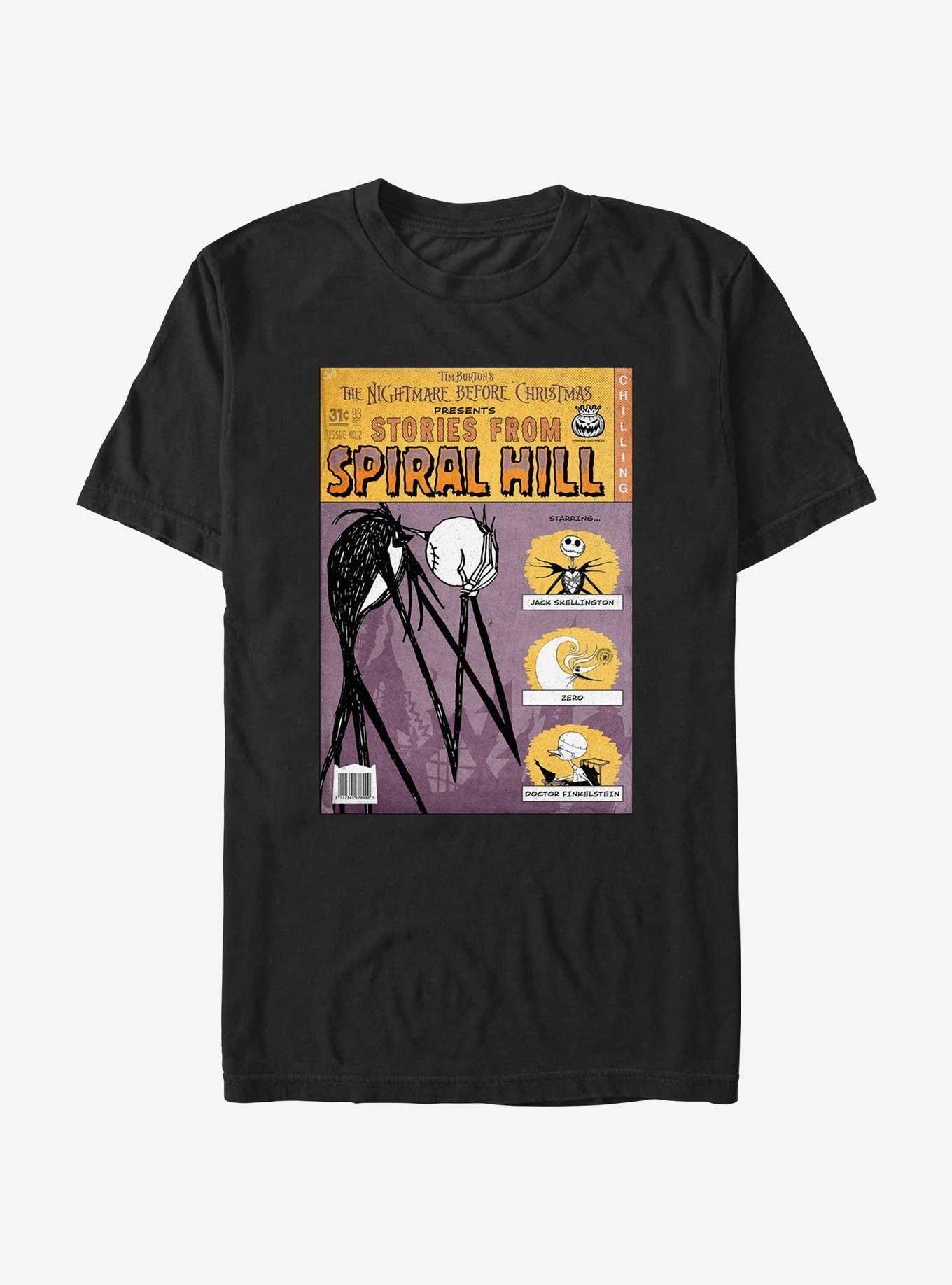 Disney The Nightmare Before Christmas Jack Stories From Spiral Hill T-shirt | Trendy Graphic Tee | Casual Unisex T-shirt