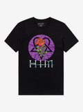HIM Stained Glass Heartagram Boyfriend Fit Girls T-Shirt T-Shirt | Trending Streetwear Style | Perfect For Daily Wear