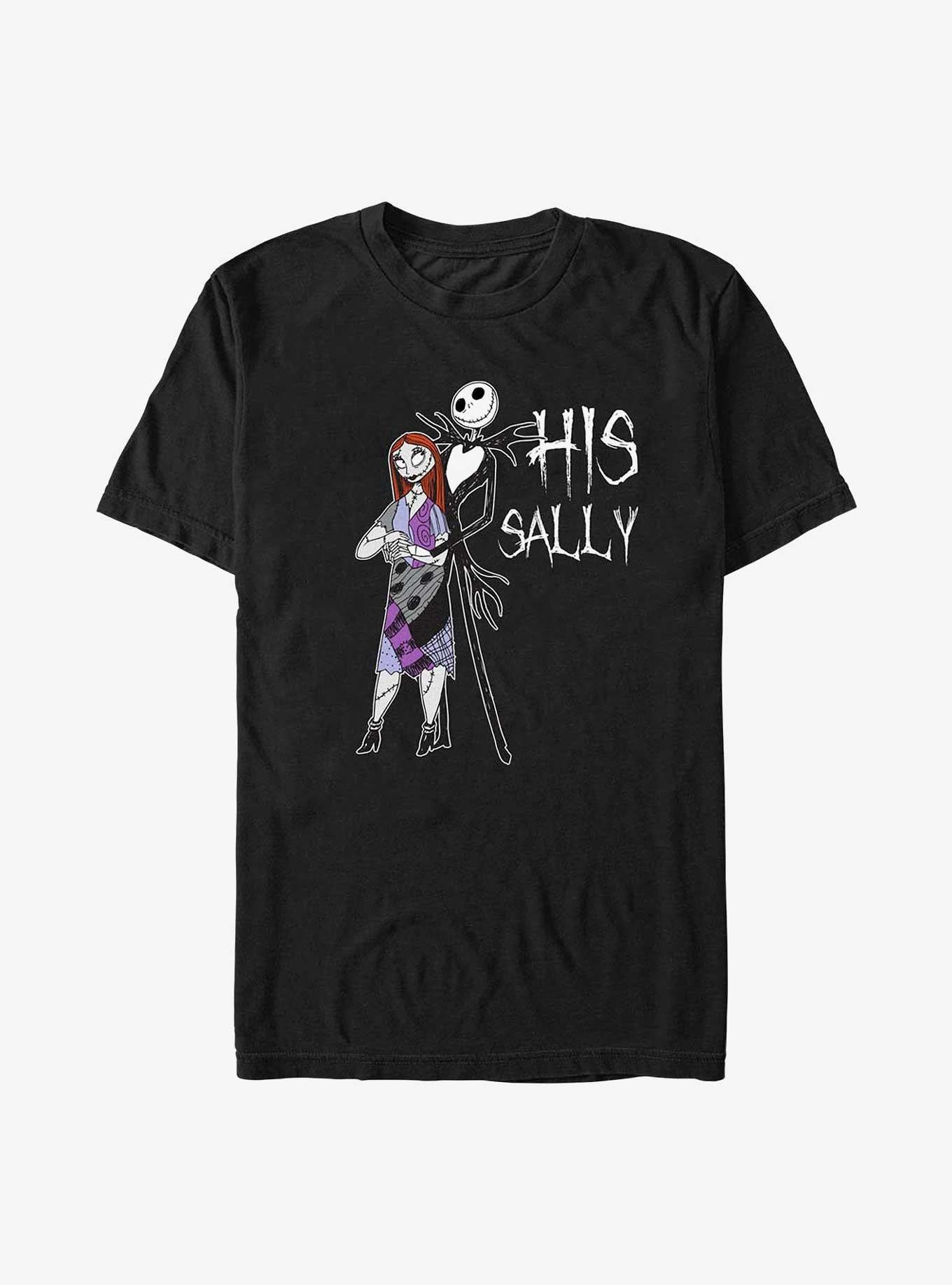 The Nightmare Before Christmas His Sally Big & Tall T-shirt | Trendy Graphic Tee | Casual Unisex T-shirt