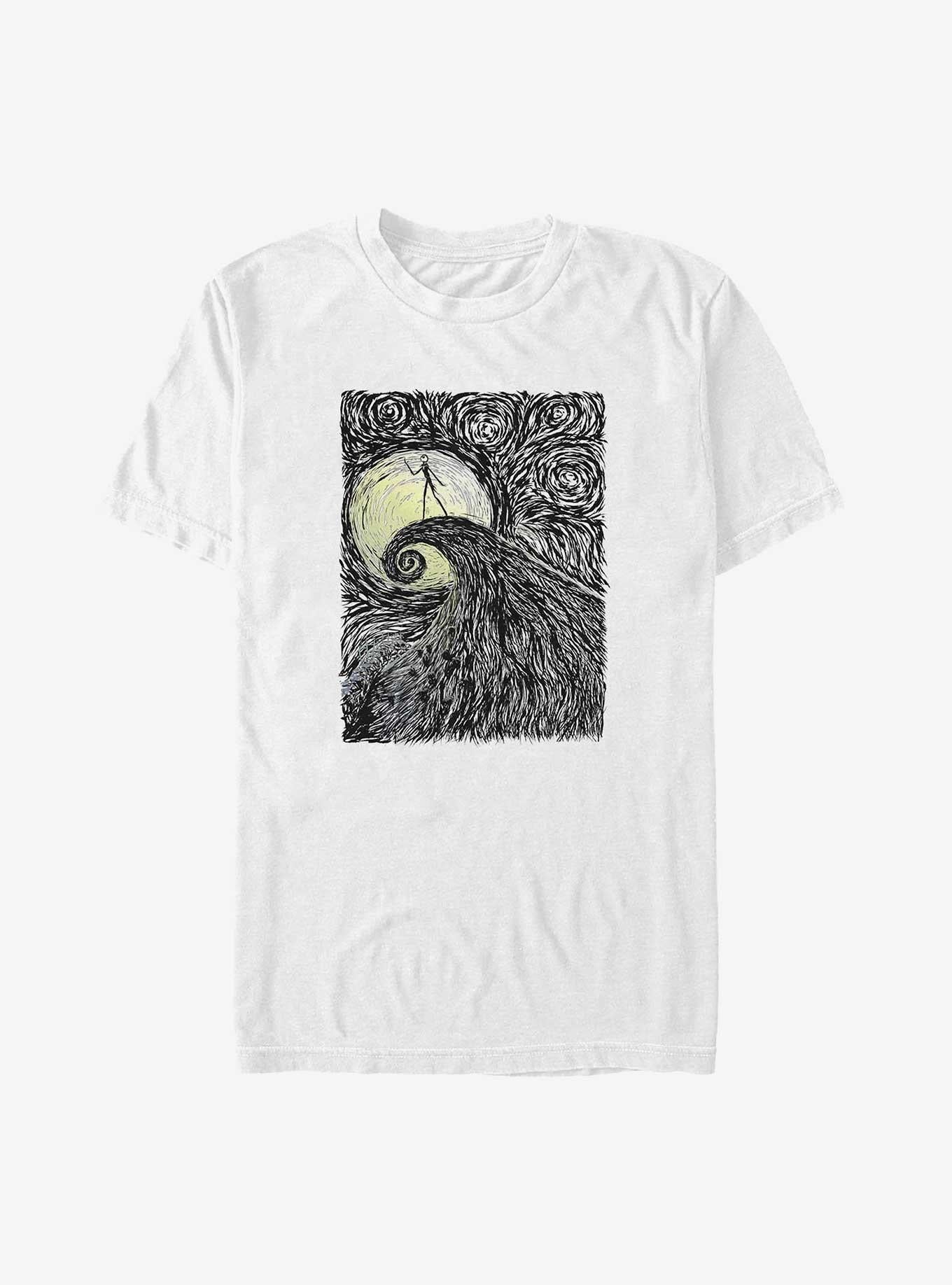 Disney The Nightmare Before Christmas Jack Skellington On Spiral Hill Extra Soft T-Shirt