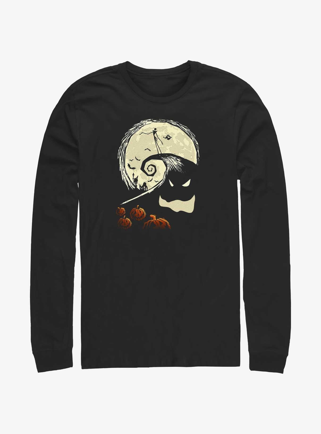 Disney The Nightmare Before Christmas Jack On Pumpkin Hill Long-Sleeve T-Shirt T-Shirt | High-Quality Print | High Demand Item
