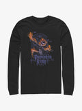 Disney The Nightmare Before Christmas Pumpkin King Flames Long-sleeve T-shirt | Trendy Graphic Tee | Casual Unisex T-shirt
