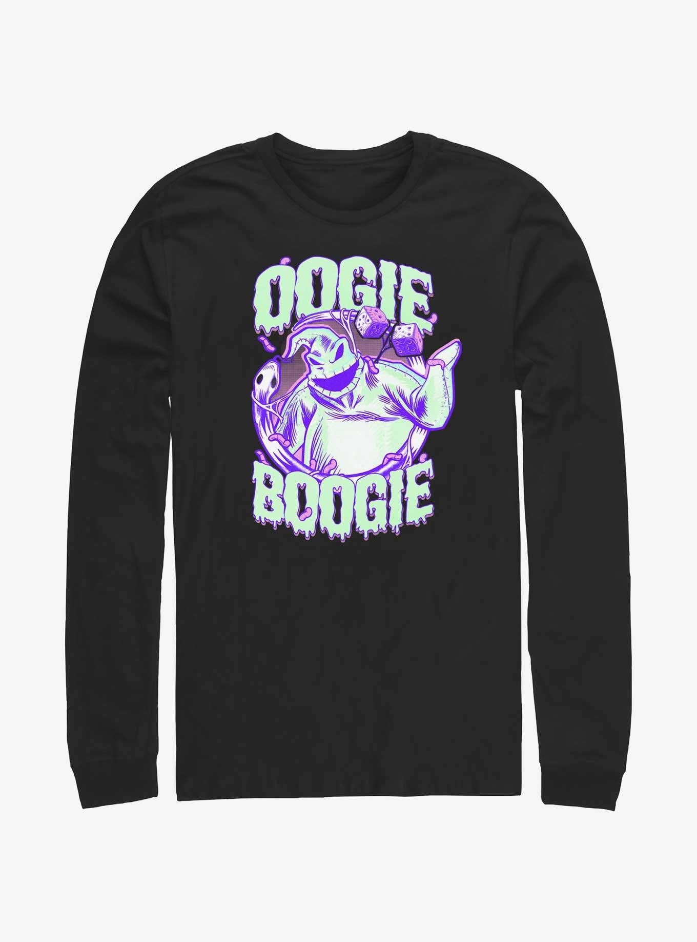Disney The Nightmare Before Christmas Oogie Boogie Dice Long-sleeve T-shirt | Trendy Graphic Tee | Casual Unisex T-shirt