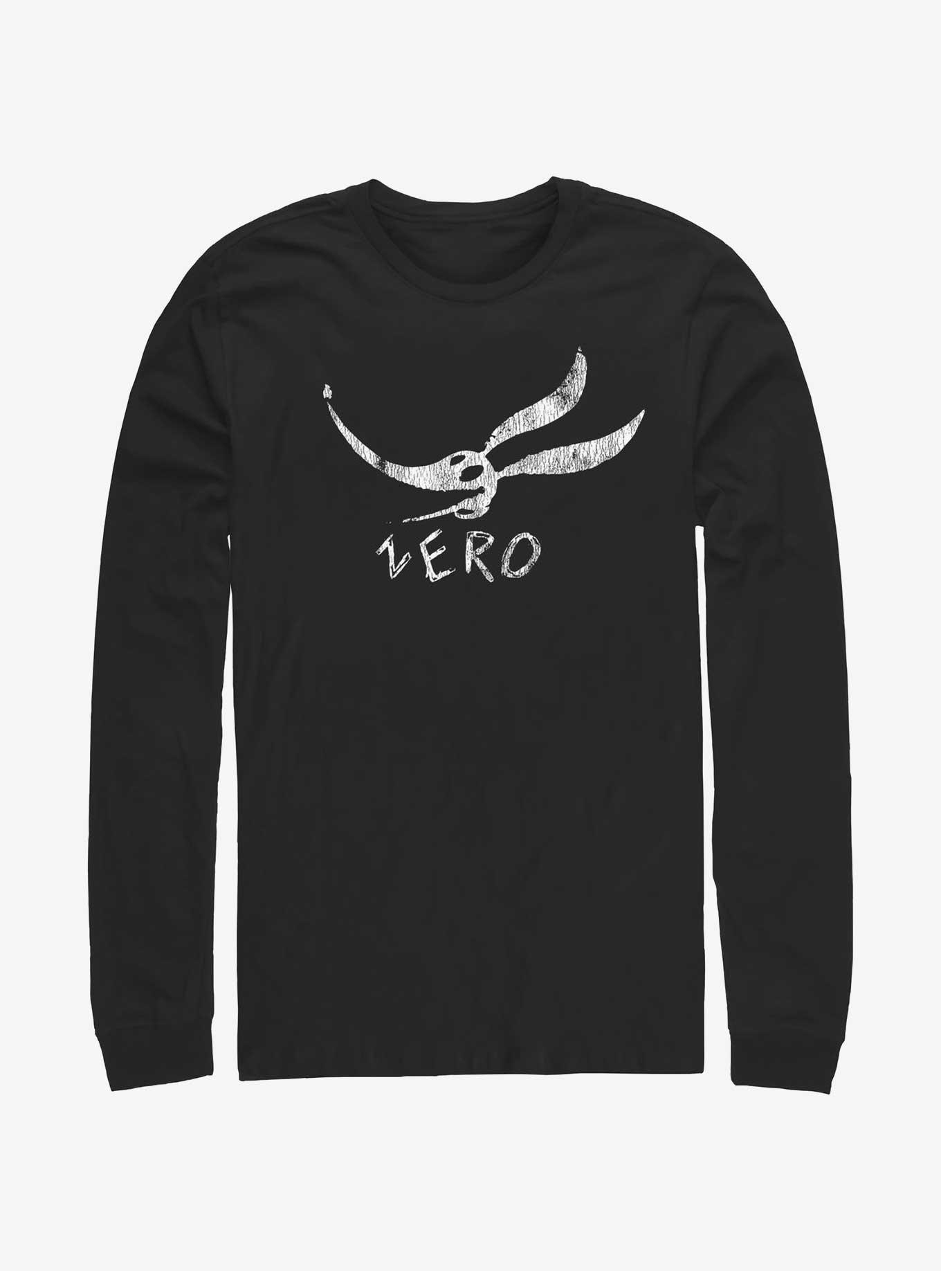 The Nightmare Before Christmas Zero Face Long-sleeve T-shirt | Trendy Graphic Tee | Casual Unisex T-shirt