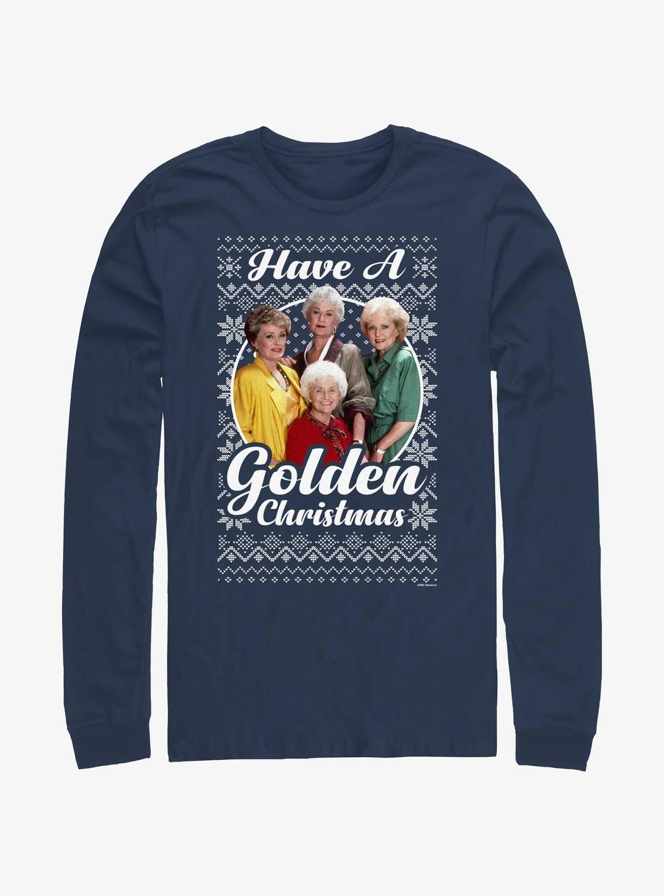 The Golden Girls Golden Ugly Christmas Long-Sleeve T-Shirt T-Shirt | Best-Selling Artwork | Trending Now