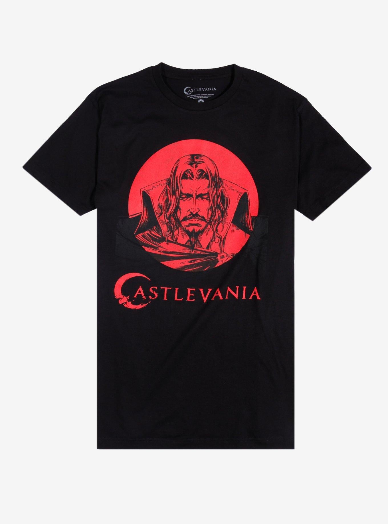 Castlevania Dracula Red Circle Portrait TShirt Graphic Tee | Graphic Tee | Unisex Shirt | Comfortable Daily Wear