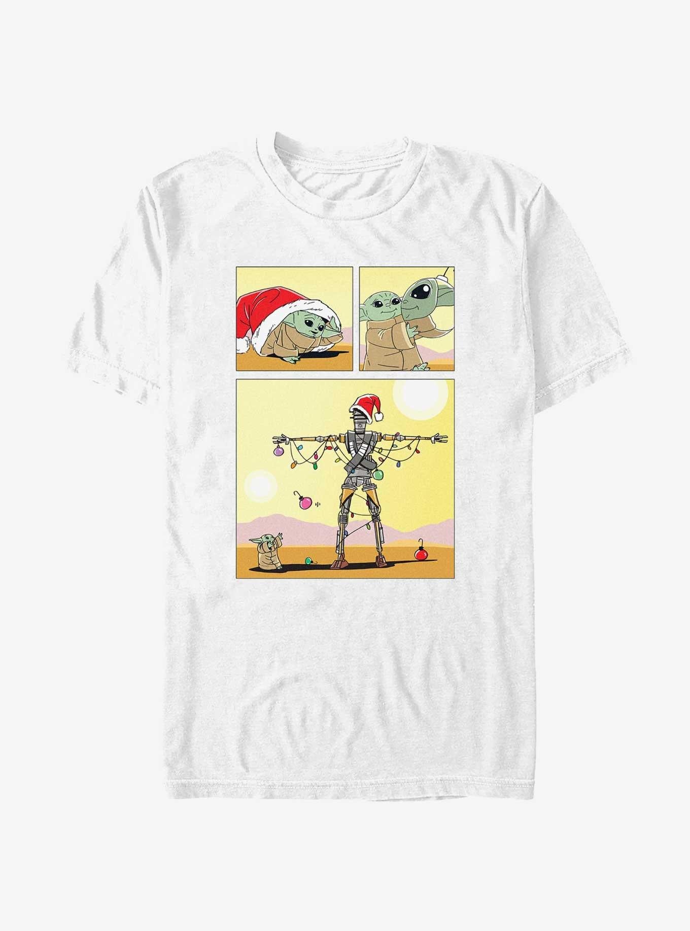 Star Wars The Mandalorian Grogu Christmas Comic T-Shirt T-Shirt | Exclusive Edition | High Demand Item