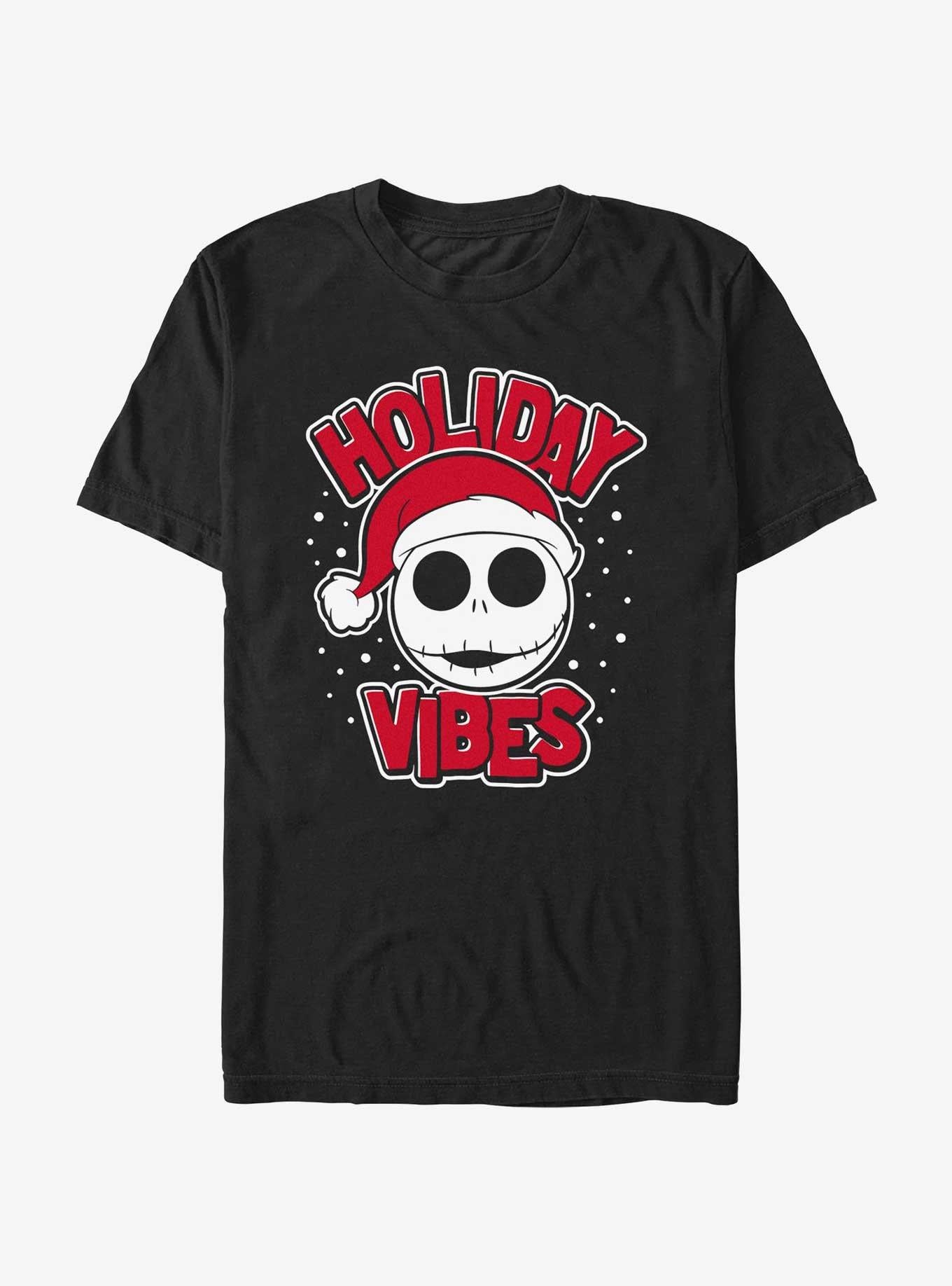 Disney The Nightmare Before Christmas Holiday Vibes Jack T-shirt | Trendy Graphic Tee | Casual Unisex T-shirt