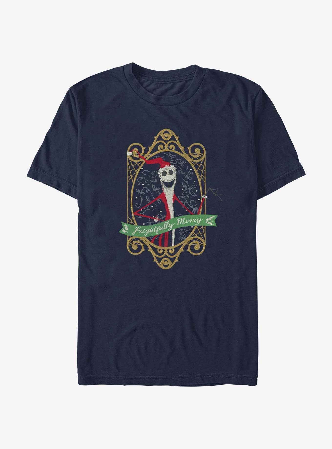 Disney The Nightmare Before Christmas Frightfully Merry Jack T-Shirt T-Shirt | Aesthetic Graphic | Must-Have Style
