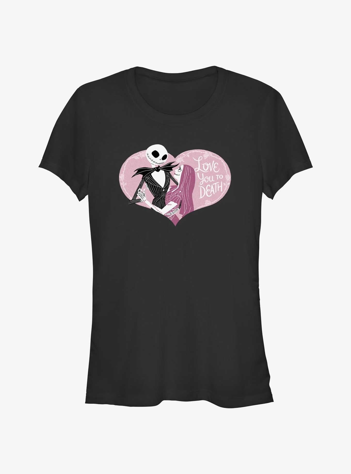Disney The Nightmare Before Christmas Jack Sally Love You To Death Girls T-Shirt T-Shirt | High-Quality Print | Great Gift Idea