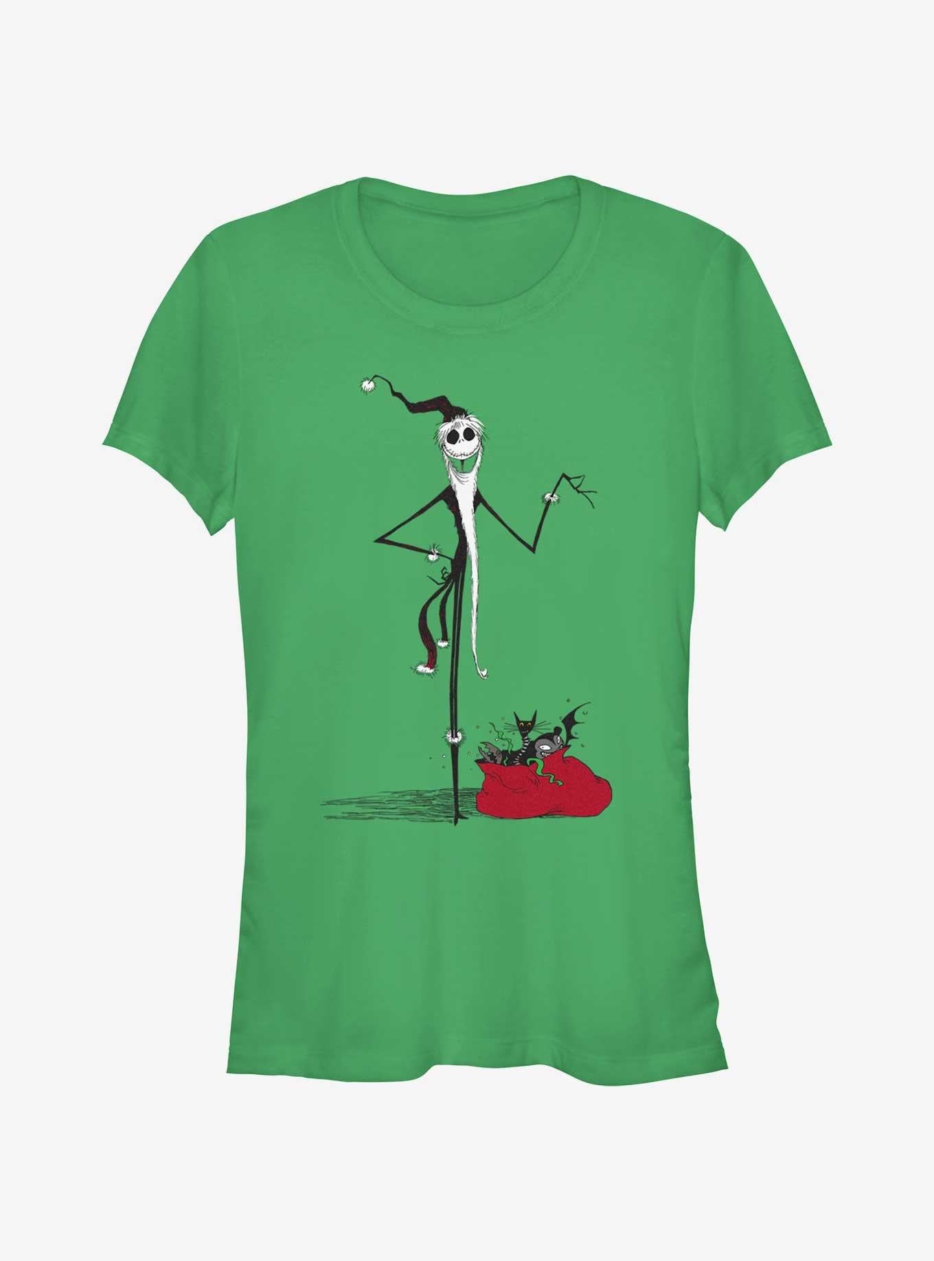 Disney The Nightmare Before Christmas Sandy Claws Jack Girls T-shirt | Trendy Graphic Tee | Casual Unisex T-shirt