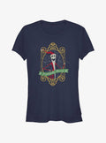 Disney The Nightmare Before Christmas Frightfully Merry Jack Girls T-shirt | Trendy Graphic Tee | Casual Unisex T-shirt