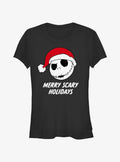 Disney The Nightmare Before Christmas Jack Merry Scary Holidays Girls T-shirt | Trendy Graphic Tee | Casual Unisex T-shirt