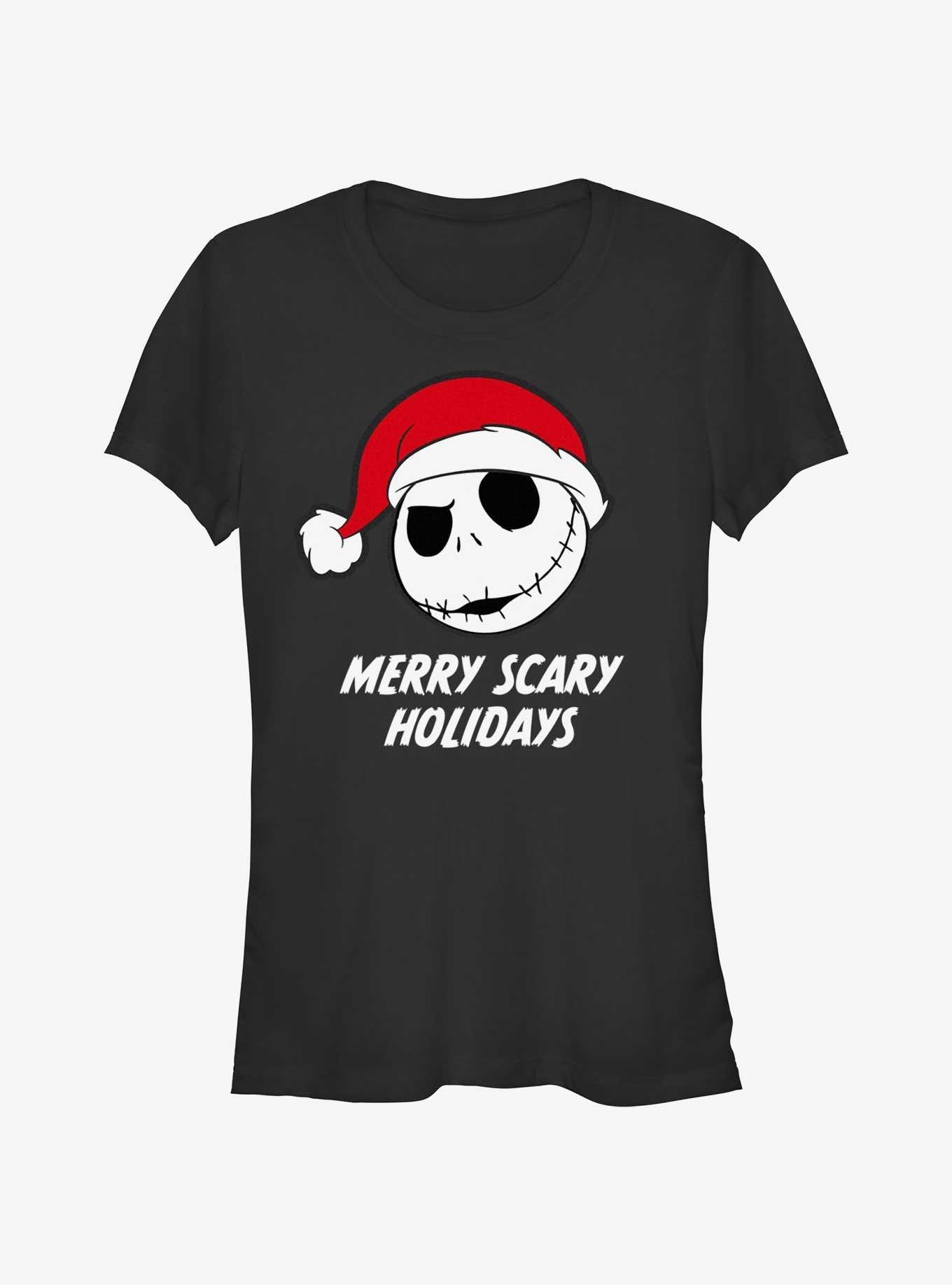 Disney The Nightmare Before Christmas Jack Merry Scary Holidays Girls T-Shirt