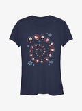 Disney The Nightmare Before Christmas Sally Winter Swirl Girls T-shirt | Trendy Graphic Tee | Casual Unisex T-shirt