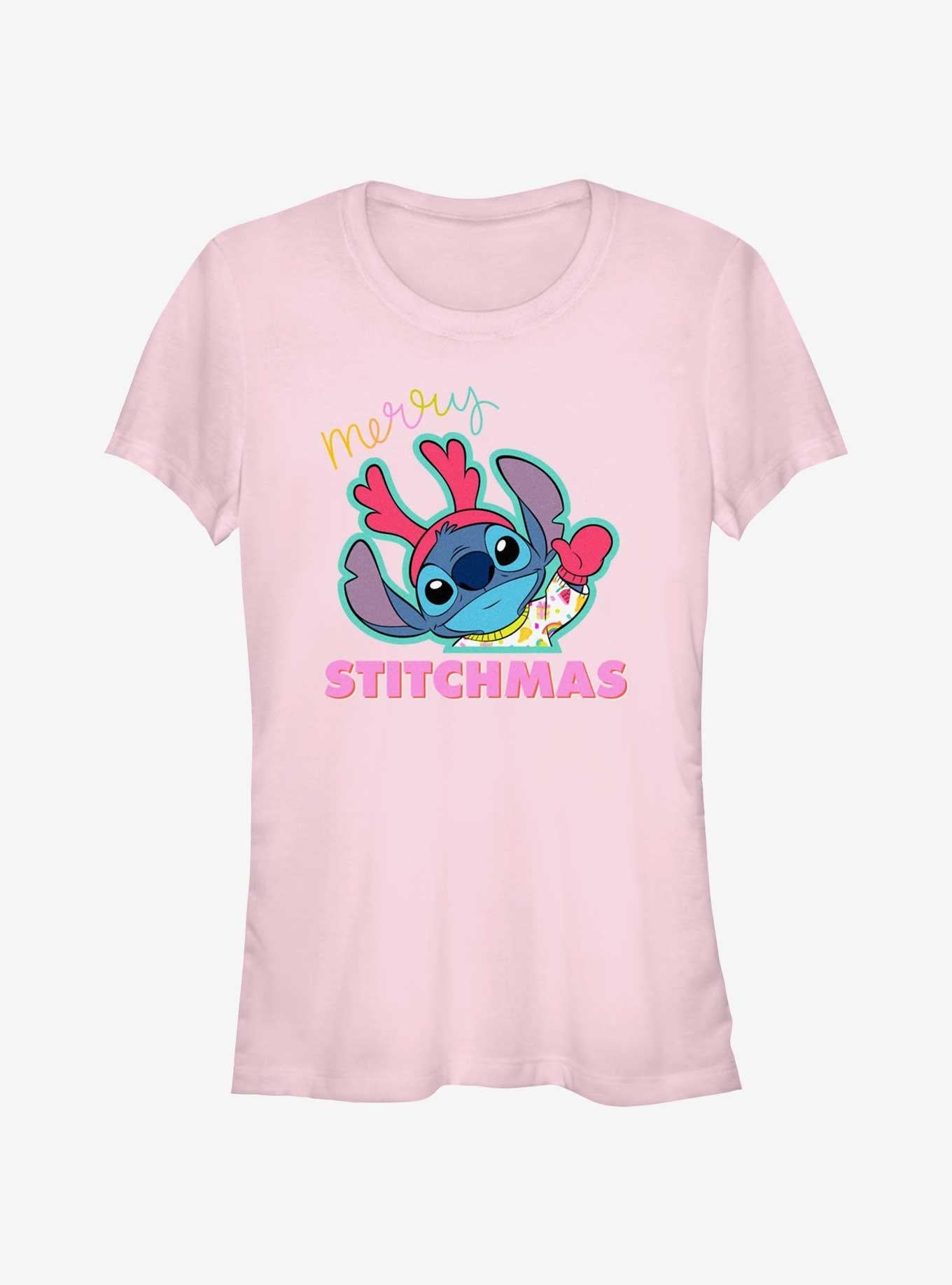 Disney Lilo Stitch Merry Stitchmas Girls T-Shirt T-Shirt | Top Trending Artwork | High Demand Item