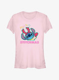 Disney Lilo Stitch Merry Stitchmas Girls T-Shirt T-Shirt | Aesthetic Graphic | Great Gift Idea