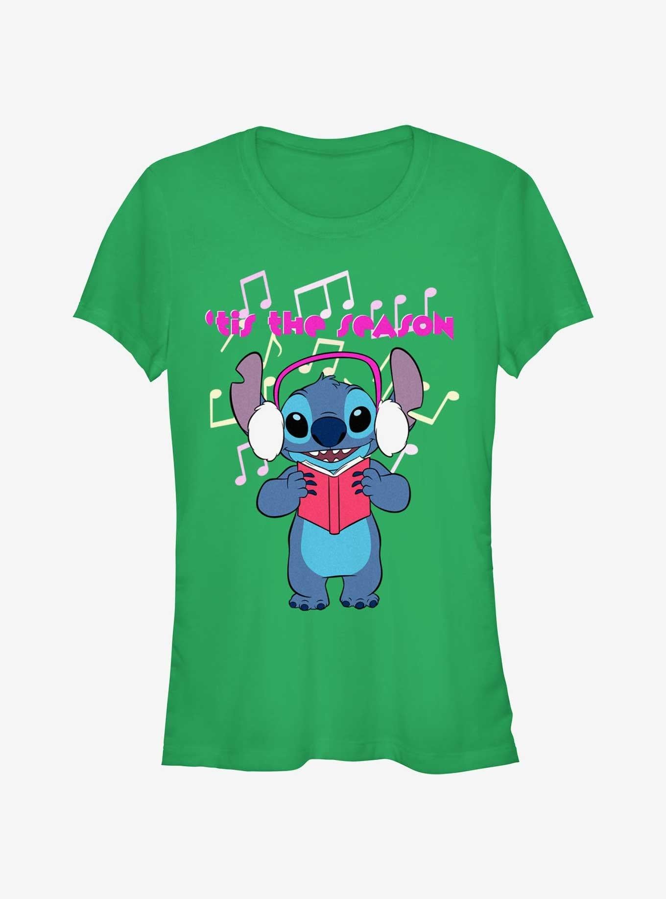 Disney Lilo Stitch 'Tis The Season Girls T-Shirt T-Shirt | Premium Graphic | Perfect For Daily Wear