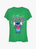 Disney Lilo Stitch 'Tis The Season Girls T-Shirt T-Shirt | Viral Style | Great Gift Idea