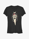Disney The Nightmare Before Christmas Sandy Jack Lights Girls T-shirt | Trendy Graphic Tee | Casual Unisex T-shirt