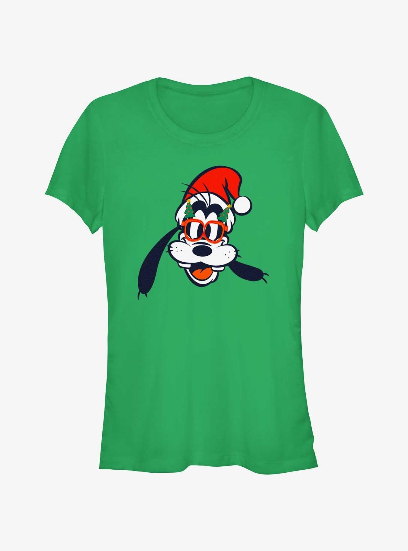 Disney Goofy Christmas Glasses Girls T-Shirt T-Shirt | Exclusive Edition | Must-Have Style