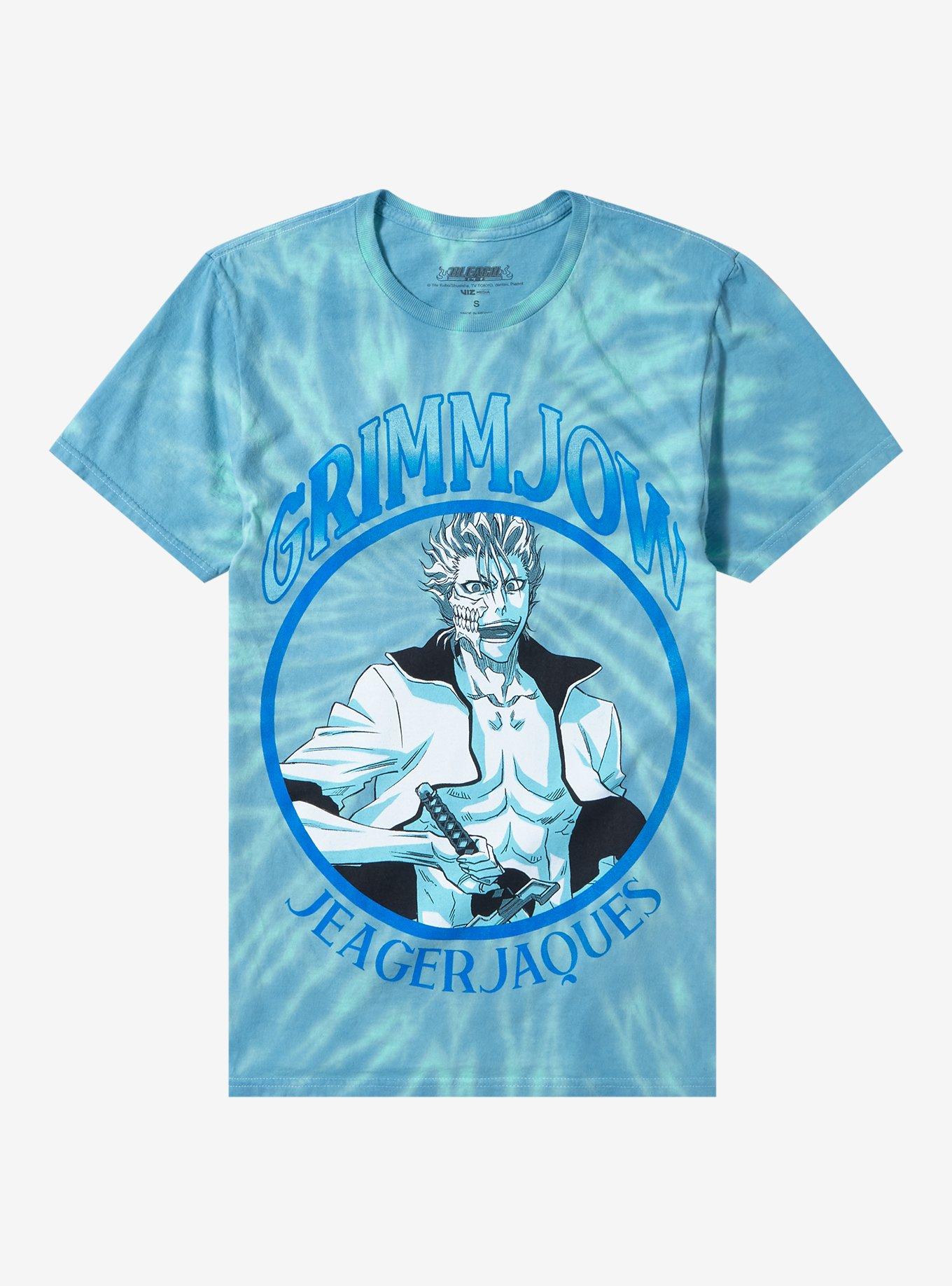 BLEACH Grimmjow TieDye Boyfriend Fit Girls TShirt Graphic Tee | Graphic Tee | Unisex Shirt | High-Quality Print