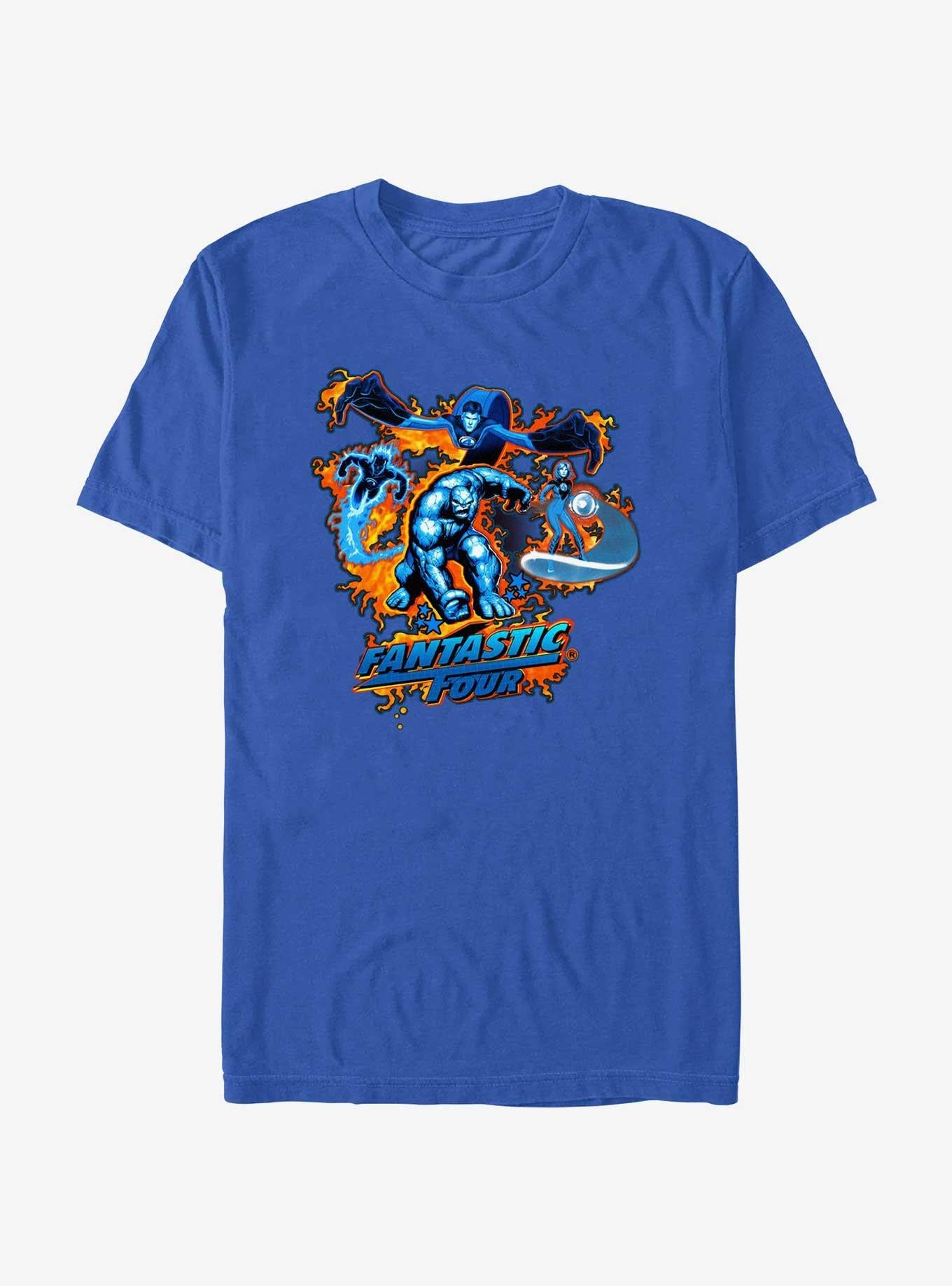 Marvel Fantastic Four Fantastic Blue T-Shirt T-Shirt | Aesthetic Graphic | Great Gift Idea