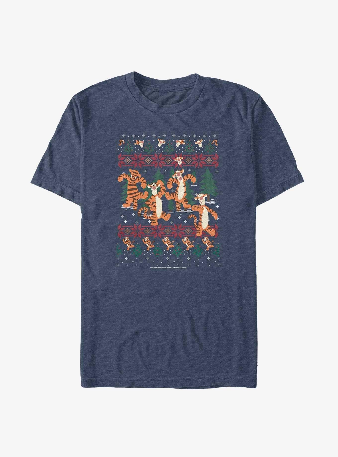 Disney Winnie The Pooh Tigger In The Woods Christmas Big Tall T-Shirt T-Shirt | Streetwear Vibe | Great Gift Idea