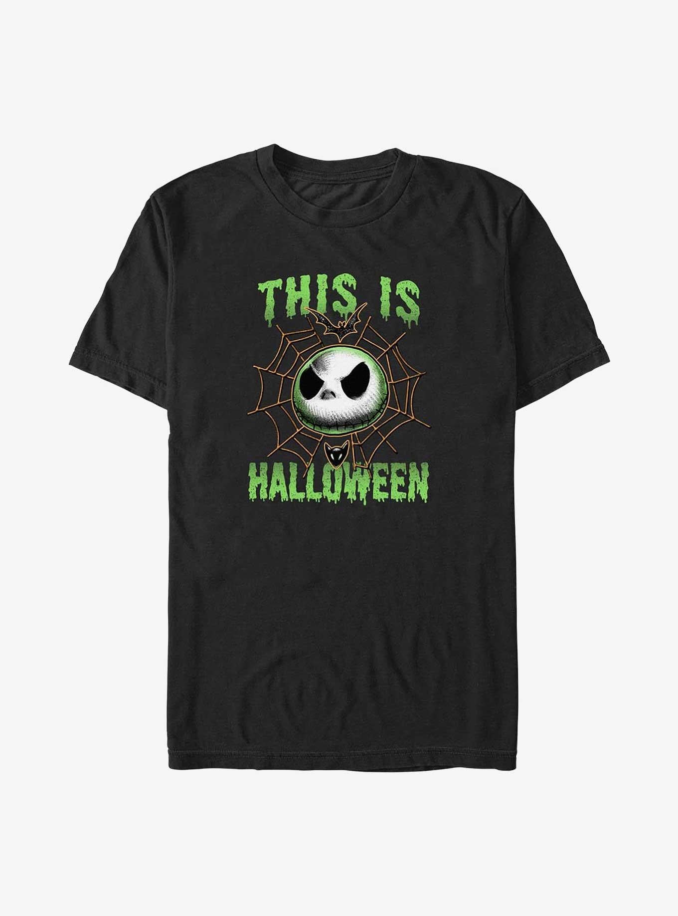 Disney The Nightmare Before Christmas Jack Skellington This Is Halloween Big & Tall T-shirt | Trendy Graphic Tee | Casual Unisex T-shirt