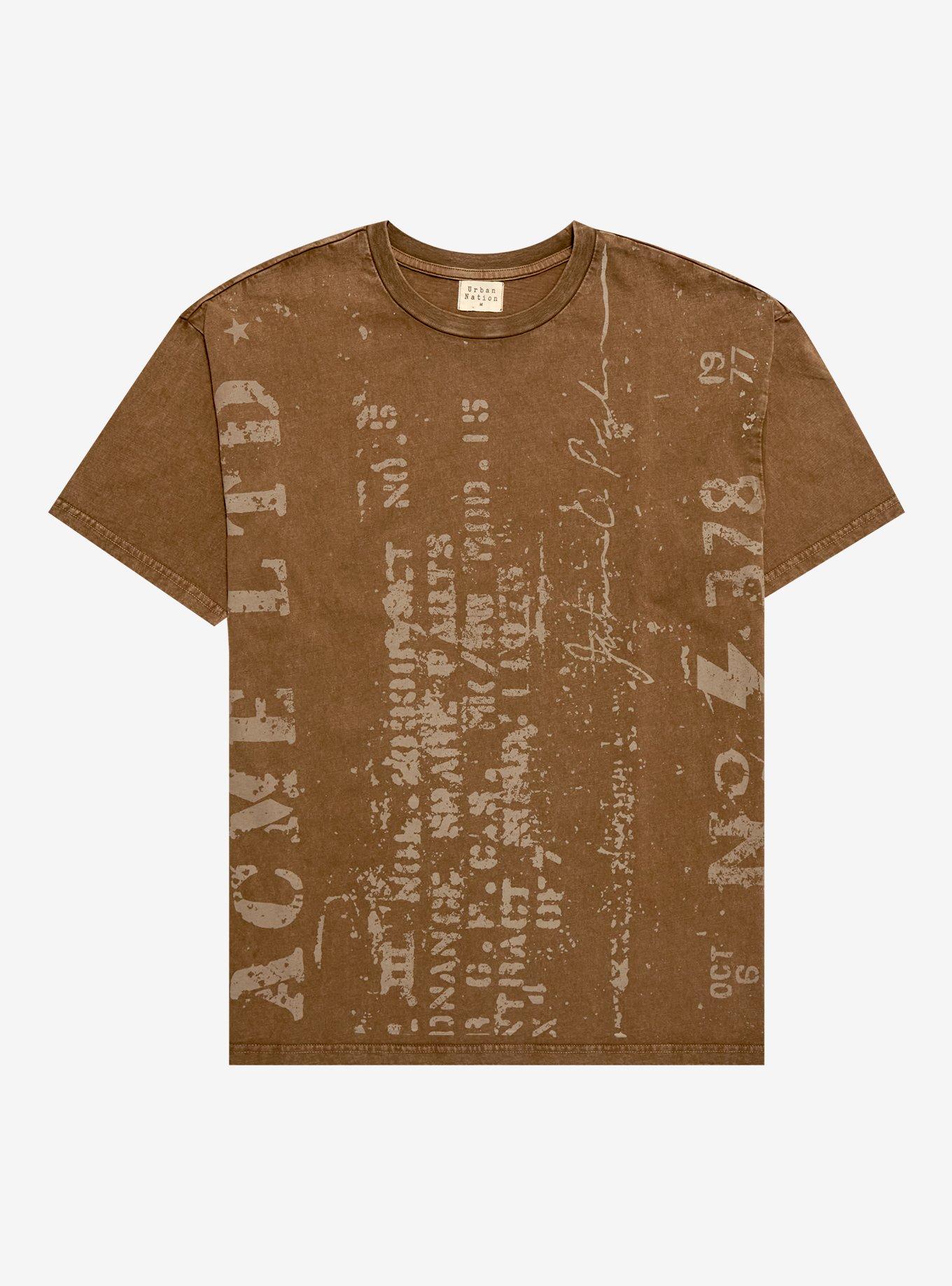 Vertical Vintage Text Boyfriend Fit Girls T-Shirt T-Shirt | Viral Style | Perfect For Daily Wear