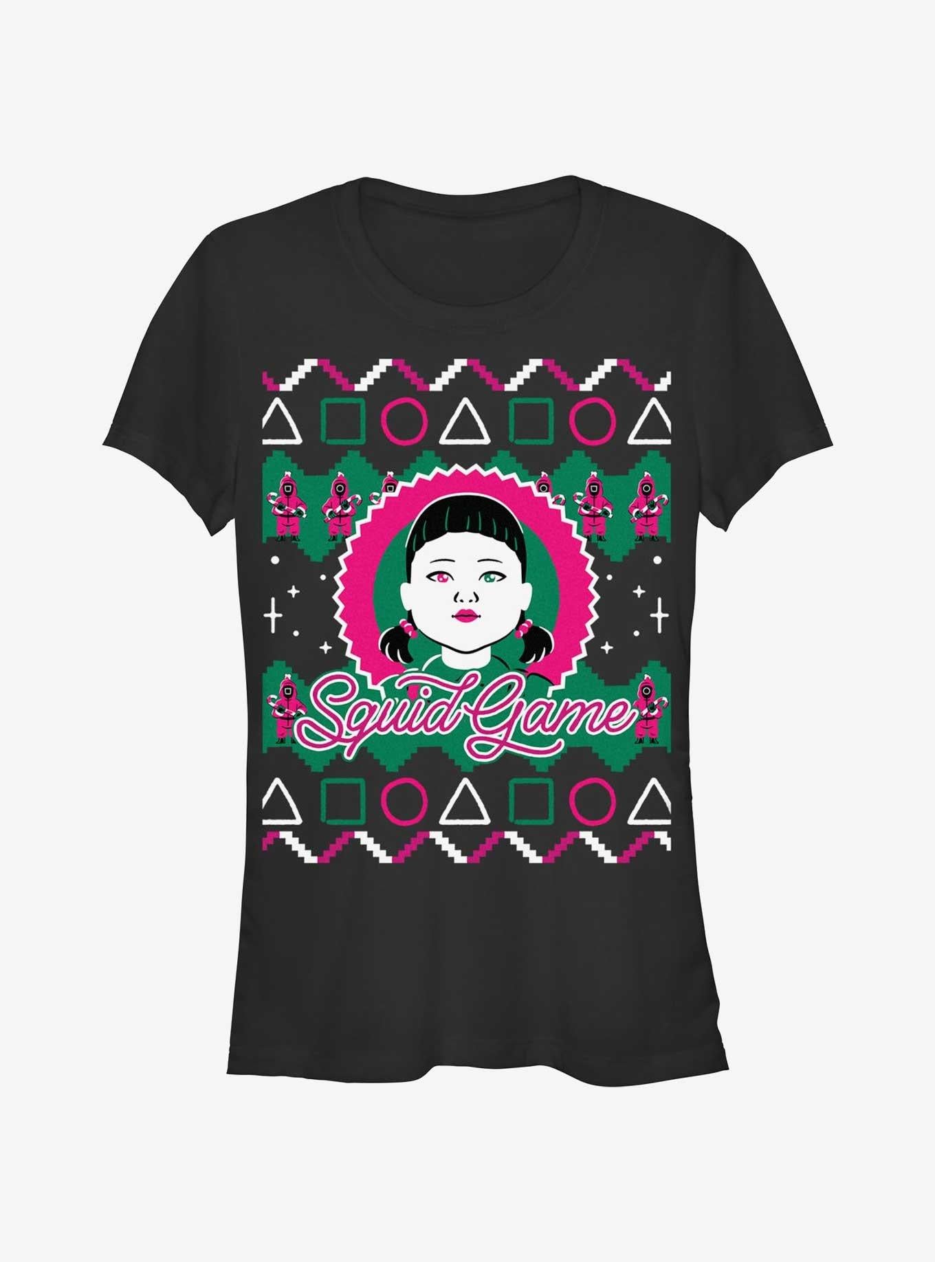 Squid Game Young-Hee Doll Ugly Christmas Girls T-Shirt T-Shirt | Exclusive Edition | High Demand Item