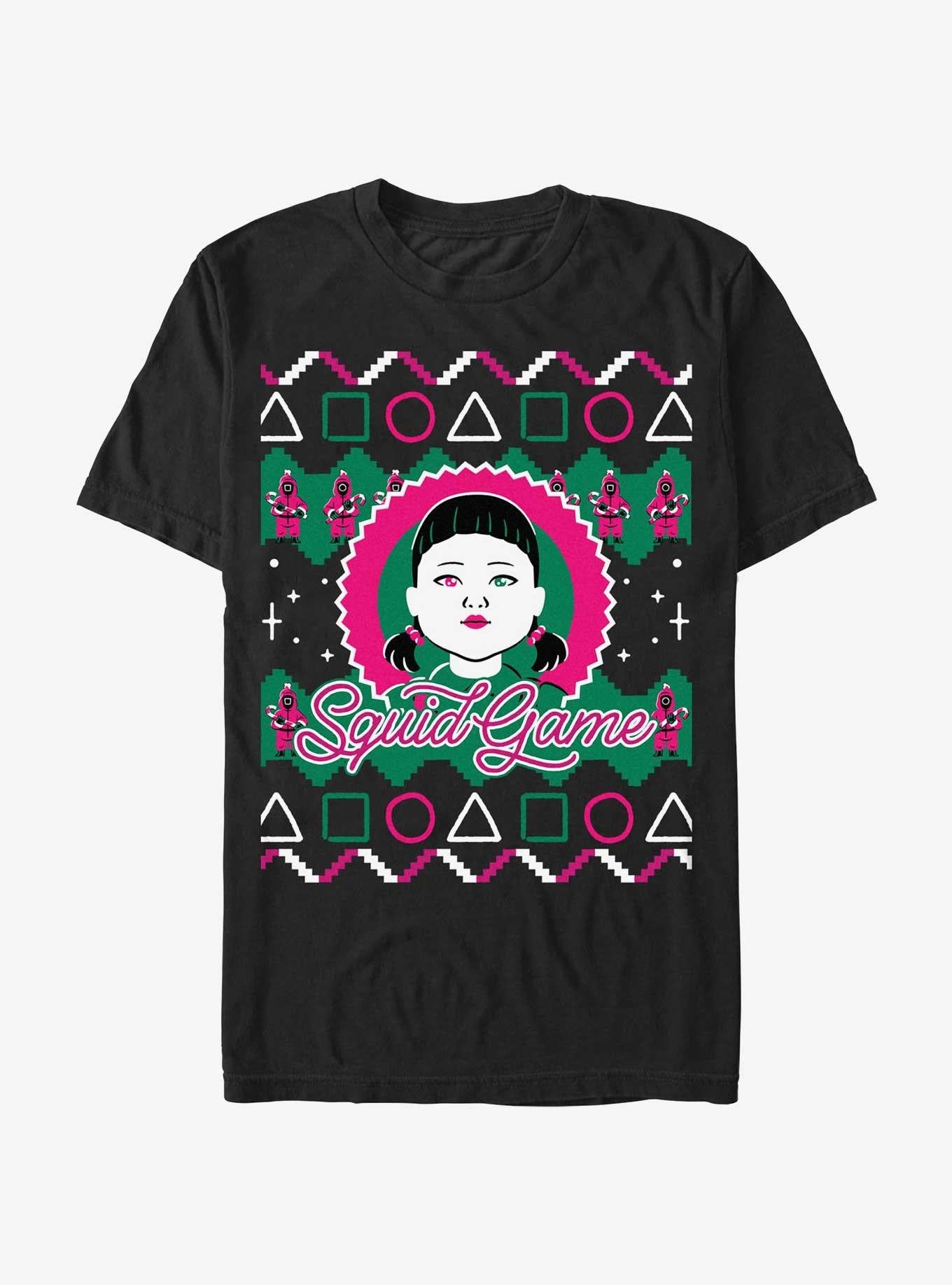 Squid Game Young-Hee Doll Ugly Christmas T-Shirt T-Shirt | Bold Graphic Edition | Top Pick For Fans