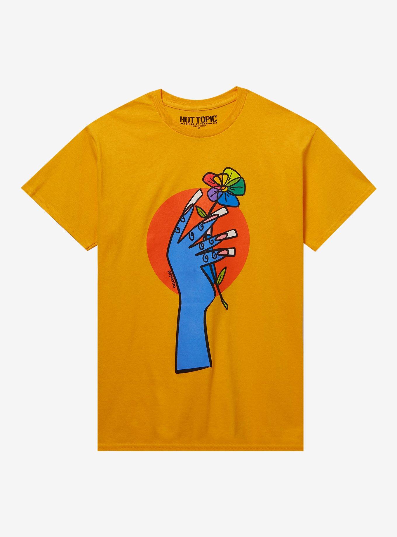 Acrylic Nails Rainbow Flower T-Shirt By Cozcon T-Shirt | Top Trending Artwork | Great Gift Idea