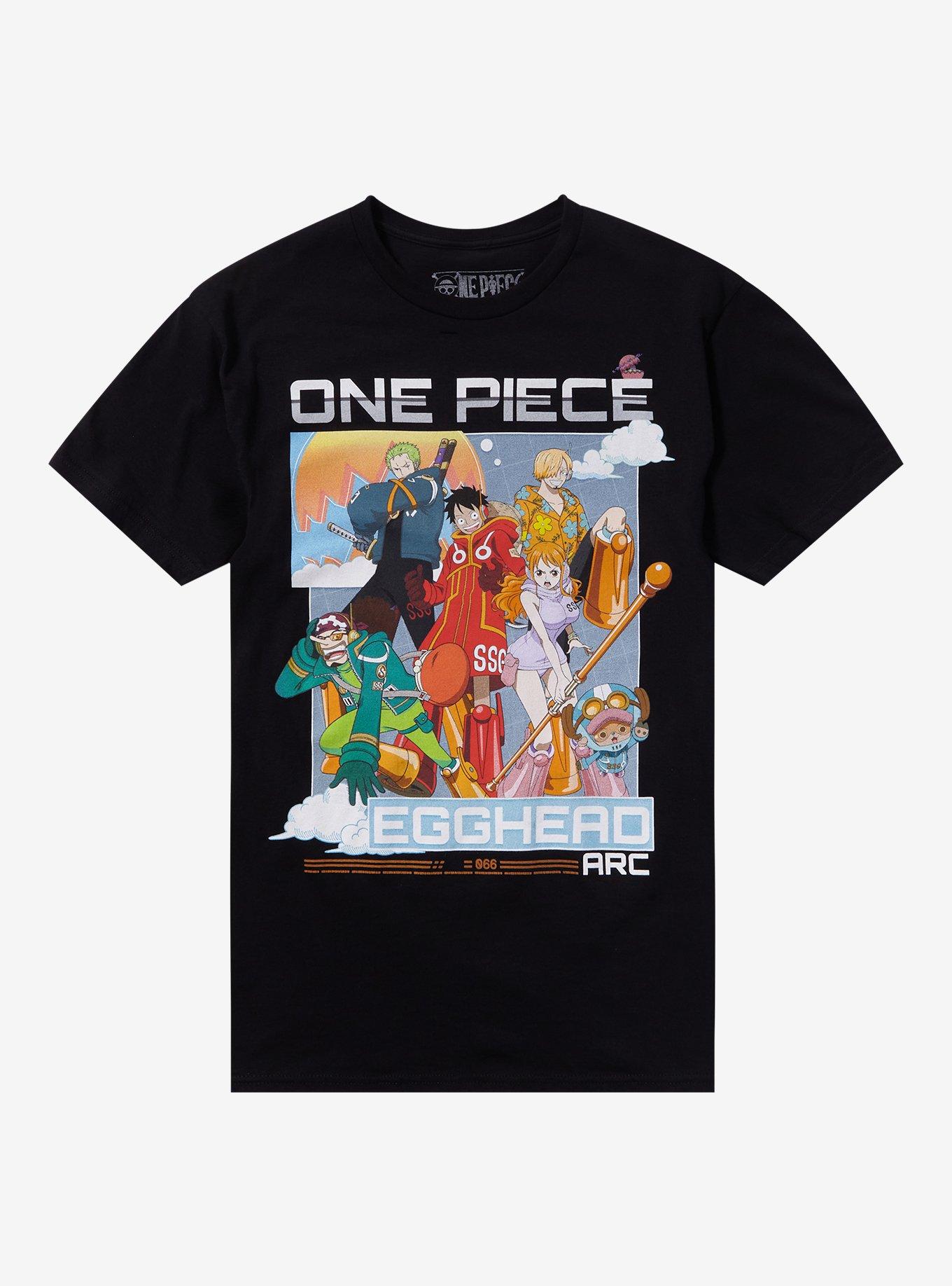 One Piece Straw Hat Pirates Egghead Group T-Shirt | Premium Unisex T-Shirt, Trending Graphic Tee