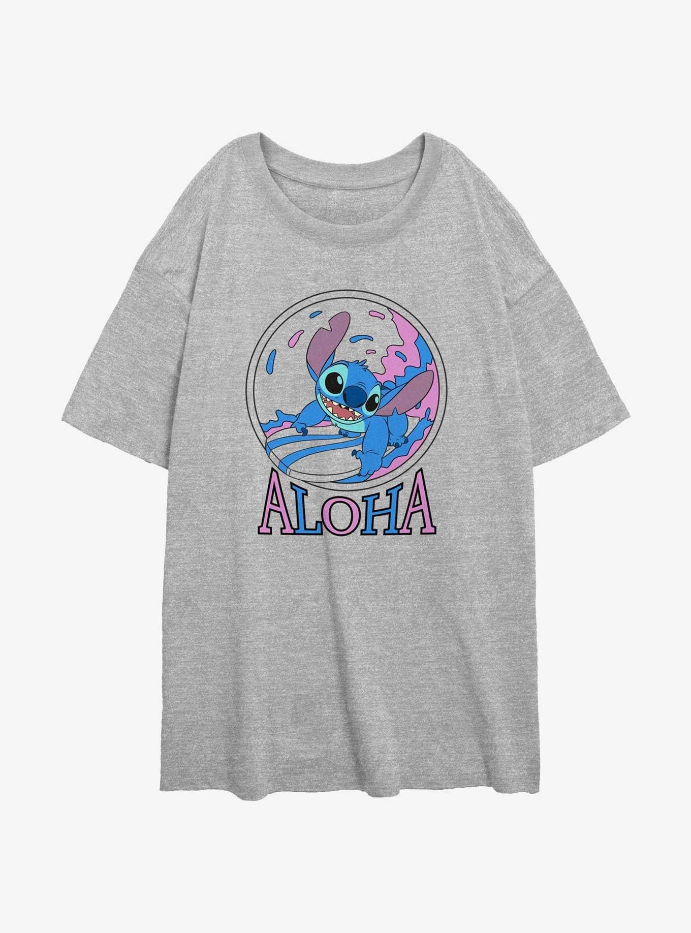 Disney Lilo Stitch Aloha Surf Girls Oversized T-Shirt T-Shirt | High-Quality Print | Top Pick For Fans